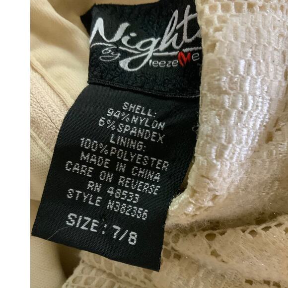 Vintage Nights By Teeze Me Dress 7/8 Sweatheart Floral Lace Bridesmaid Wedding - Picture 8 of 8